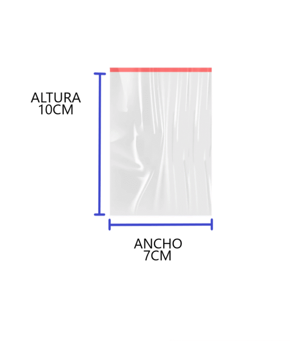 Bolsa de celofan con adhesivo 7x10 02 Bolsas de celofán con adhesivo 7x10 cm para stickers, dulces o joyería