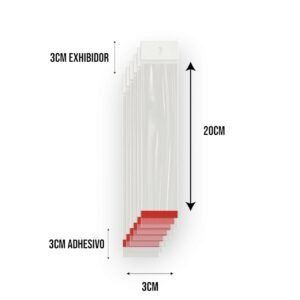 Bolsa Celofán con Adhesivo y Cenefa 3x20 cm – Tipo Exhibidor