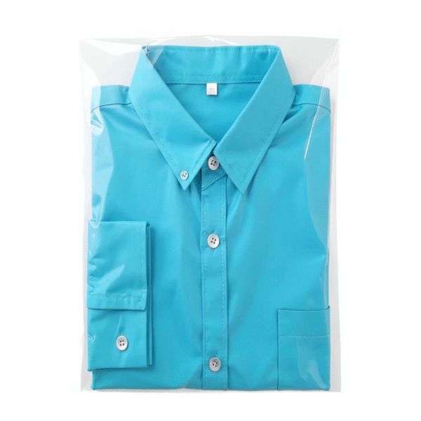 BOLSA ADHESIVO 30X40 01 Bolsas de celofán con adhesivo 30X40 cm para camisas, playeras y peluches