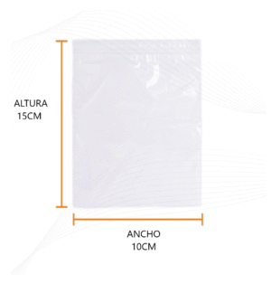 Bolsa zipper 10x15 cm | transparente cierre hermético para accesorios y piezas medianas