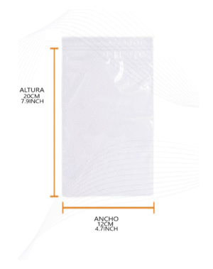 Bolsa zipper 12x20 cm | transparente cierre hermético para accesorios y piezas medianas