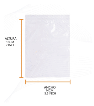 Bolsa zipper 14x18 cm | transparente cierre hermético para accesorios y piezas medianas