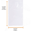 BOLSA ZIPPER 15X25 01 Bolsa zipper 15x25 cm | transparente cierre hermético para accesorios y piezas medianas
