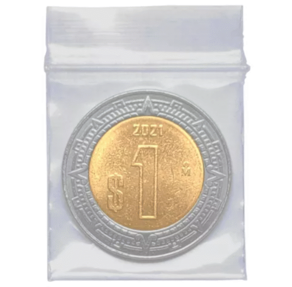 BOLSA ZIPPER 2.5X2.5 03 Bolsa tipo zipper 2.5x2.5 cm | Mini bolsa transparente con cierre hermético para accesorios pequeños