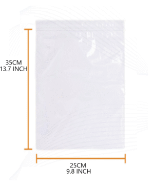 BOLSA ZIPPER 25X35 01 Bolsa zipper 25x35 cm | transparente cierre hermético para accesorios y piezas medianas