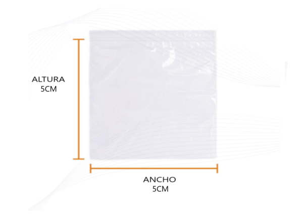 BOLSA ZIPPER 5X5CM Bolsa zipper 5x5 cm | transparente cierre hermético para accesorios y piezas pequeñas