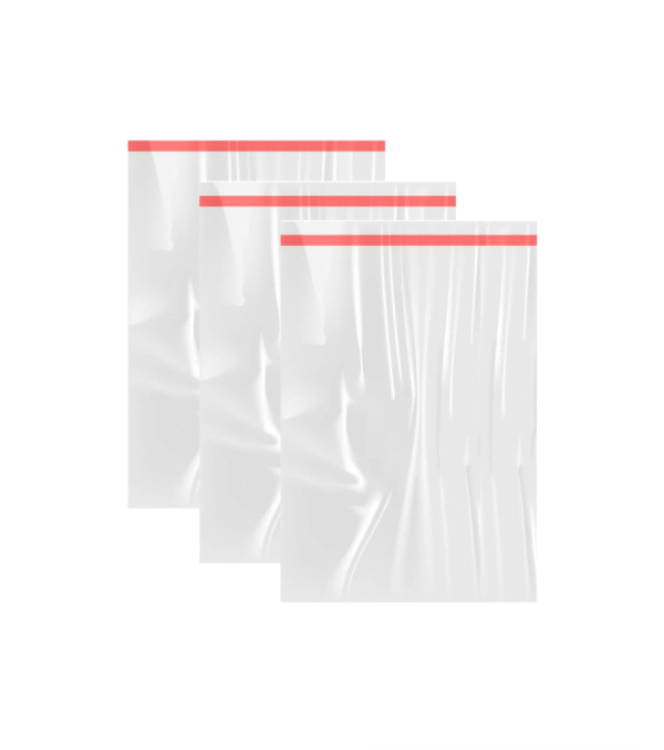 Bolsa de celofan con adhesivo 01 K Bolsas de celofán con adhesivo 22.5x30 cm para hojas tamaño carta, playeras y peluches