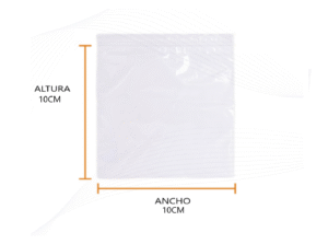 Bolsa zipper 10x10 cm | transparente cierre hermético para accesorios y piezas medianas