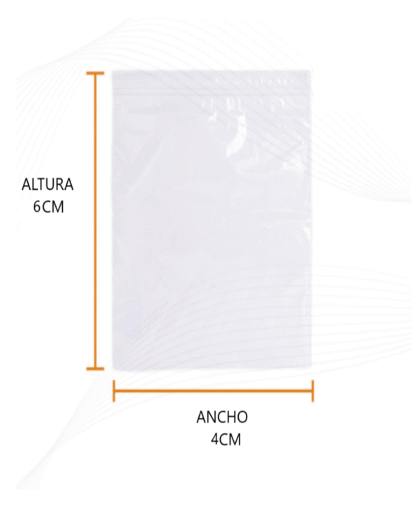 bolsa zipper 4x6 05 Bolsa zipper 4x6 cm | Bolsa transparente con cierre hermético para accesorios y piezas pequeñas