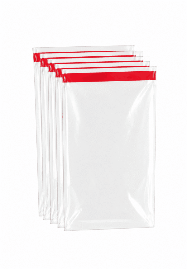 Bolsa de celofán transparente con adhesivo 10 x 20 cm