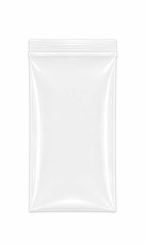 Bolsa de zipper transparente 12 x 20 cm