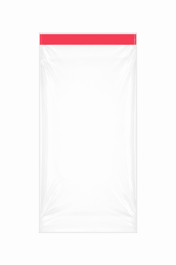 Bolsa de celofán transparente con adhesivo 14 x 35 cm
