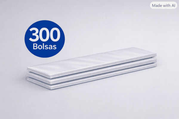 Bolsa de celofán transparente sin adhesivo 15 x 40 cm