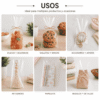 16x30 usos 1 Bolsa de celofán transparente sin adhesivo 16 x 30 cm