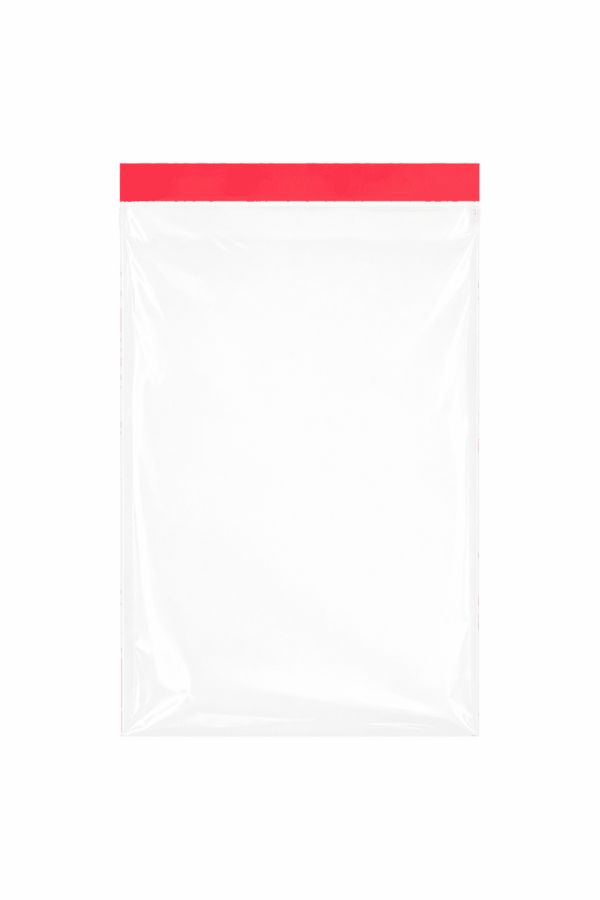 Bolsa de celofán transparente con adhesivo 16 x 30 cm