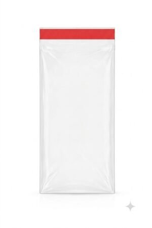 Bolsa de celofán transparente con adhesivo 17 x 30 cm