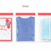 18x25+3 usos Bolsa de celofán transparente con adhesivo 18 x 25 cm