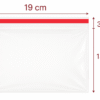 19x13+3 medidas Bolsa de celofán transparente con adhesivo 19 x 13 cm