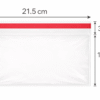 Bolsa de celofán transparente con adhesivo 21.5 x 13 cm