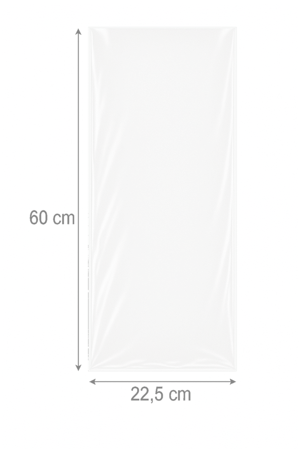 Bolsa de celofán transparente sin adhesivo 22.5 x 60 cm