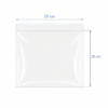Bolsa de zipper transparente 25 x 25 cm