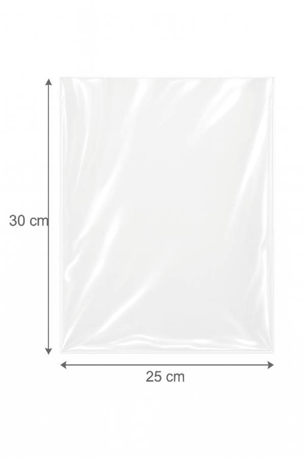 Bolsa de celofán transparente sin adhesivo 25 x 30 cm