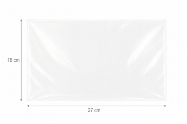 Bolsa de celofán transparente sin adhesivo 27 x 18 cm