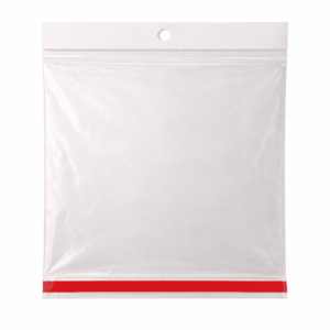30x35+3+3 Bolsa de celofán con cenefa y adhesivo 30 x 35 cm para exhibidor