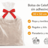 Bolsa de celofán transparente sin adhesivo 30 x 50 cm