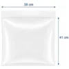 Bolsa de zipper transparente 38 x 41 cm