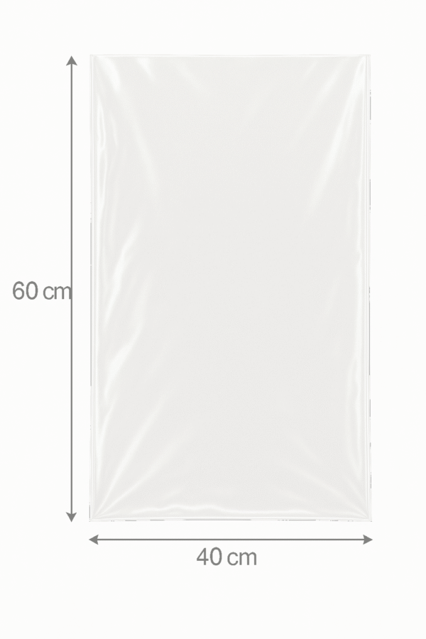 Bolsa de celofán transparente sin adhesivo 40 x 60 cm