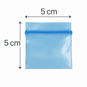 Bolsa de zipper transparente 5 x 5 cm