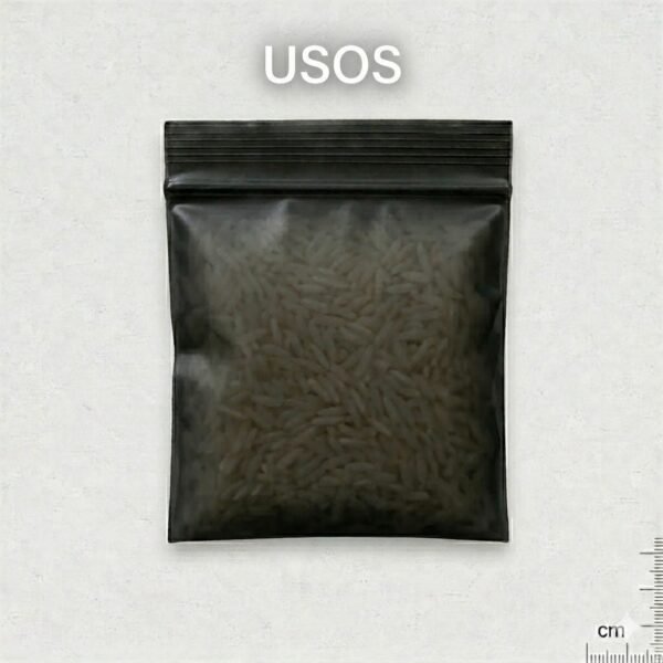 5x5 negro usos Bolsa de zipper transparente 5 x 5 cm