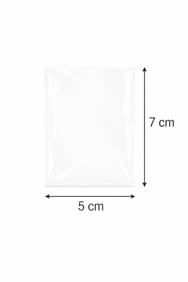 Bolsa de celofán transparente sin adhesivo 5 x 7 cm