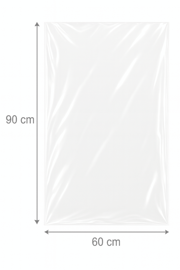Bolsa de celofán transparente sin adhesivo 60 x 90 cm