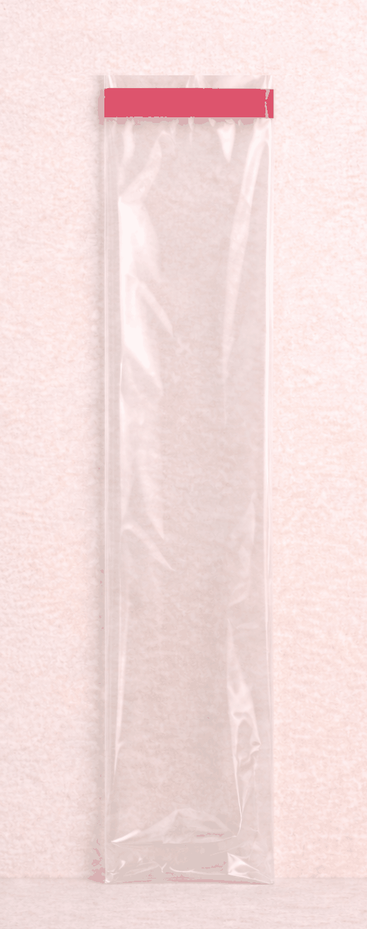 Bolsa de celofán transparente con adhesivo 7 x 40 cm