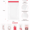 8x14+3 info Bolsa de celofán transparente con adhesivo 8 x 14 cm