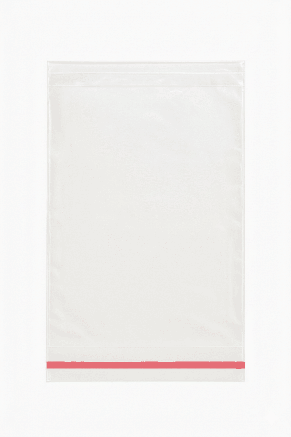 9x30+3 Bolsa de celofán transparente con adhesivo 9 x 30 cm