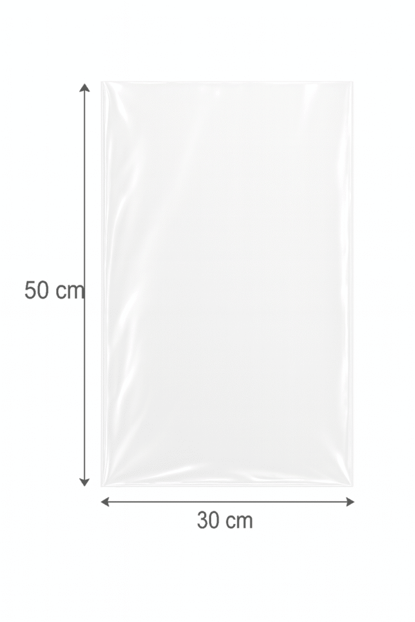 Bolsa de celofán transparente sin adhesivo 30 x 50 cm