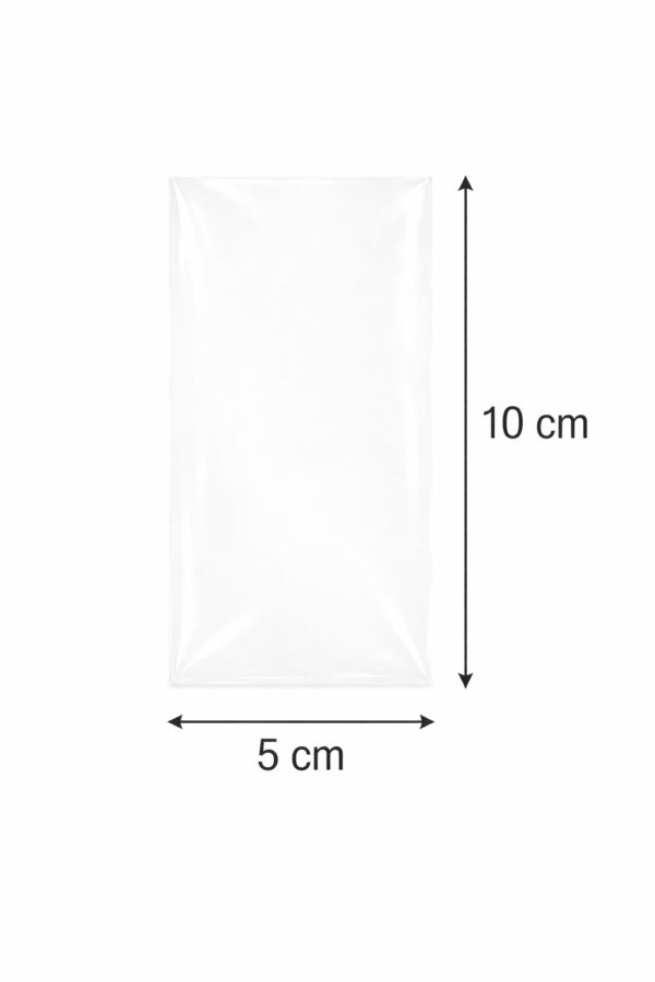 Bolsa de celofán transparente sin adhesivo 5 x 10 cm