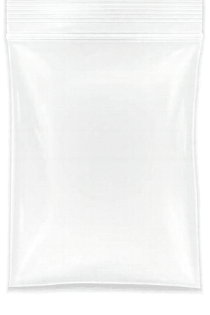 Bolsa de zipper transparente 10 x 20 cm