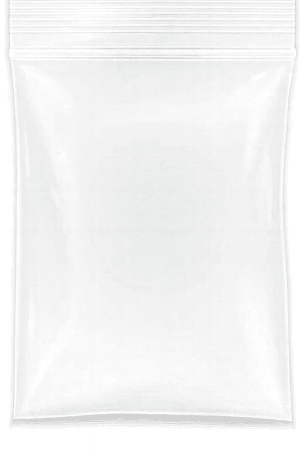 Bolsa de zipper transparente 10 x 20 cm