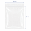Bolsa de zipper transparente 30 x 40 cm